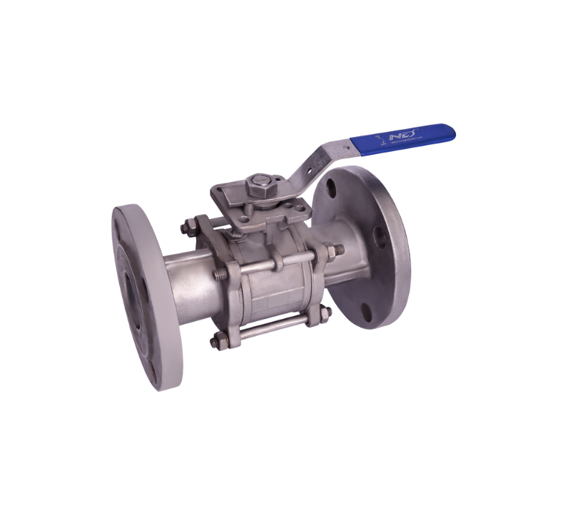 Üç Parçalı Flanşlı Küresel Vana