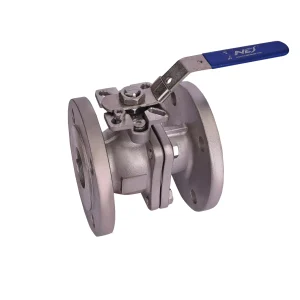NES - KÜRESEL VANA (TG), İKİ PARÇALI, Tepe flanşlı, AISI 304 Pas.çelik, PN40, flanşlı,  DN 15